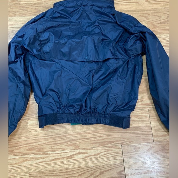 Wetskin Men’s Jacket+ PANTS Size XL Hood Rolls Into Collar Blue/Green Waterproof - Picture 3 of 10